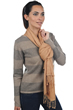 Cashmere & Silk accessories shawls platine ochred camel 201 cm x 71 cm